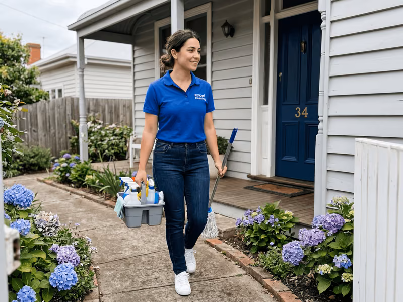 Clean modern kitchen after professional house cleaning