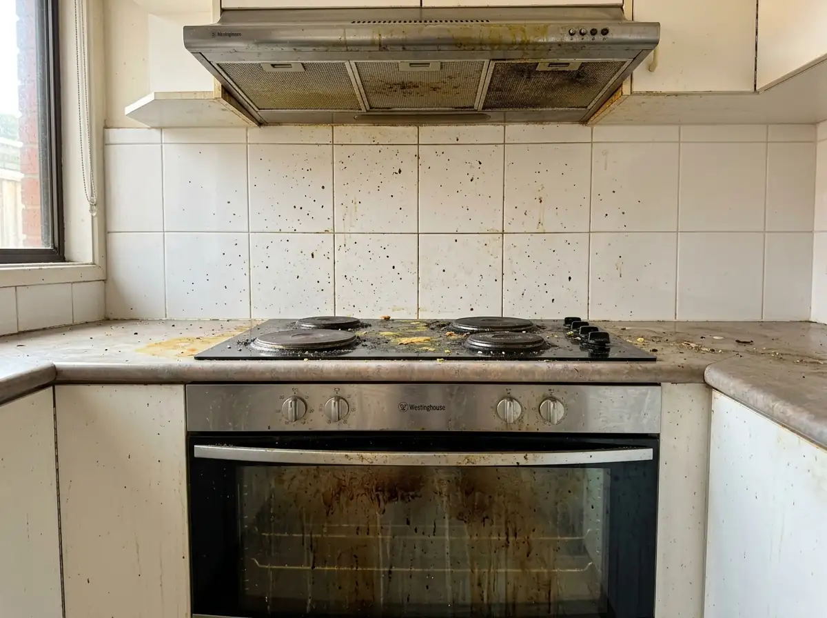 Before — Oven & Cooktop Deep Clean